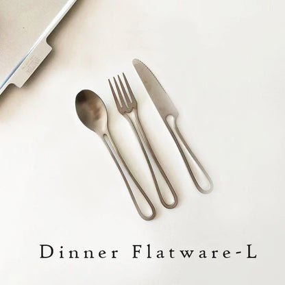 Trendha 304 Stainless Steel Cutlery Set - Sleek black finish, durable construction, and contemporary design for an elevated dining experience.