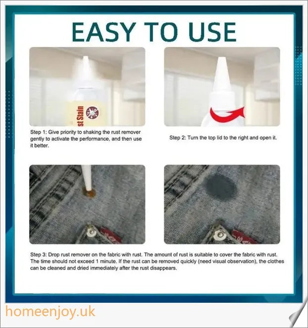 Emergency Stain Remover - Powerful, Eco-Friendly Cleaning Solution for Fabrics, Carpets, and Upholstery