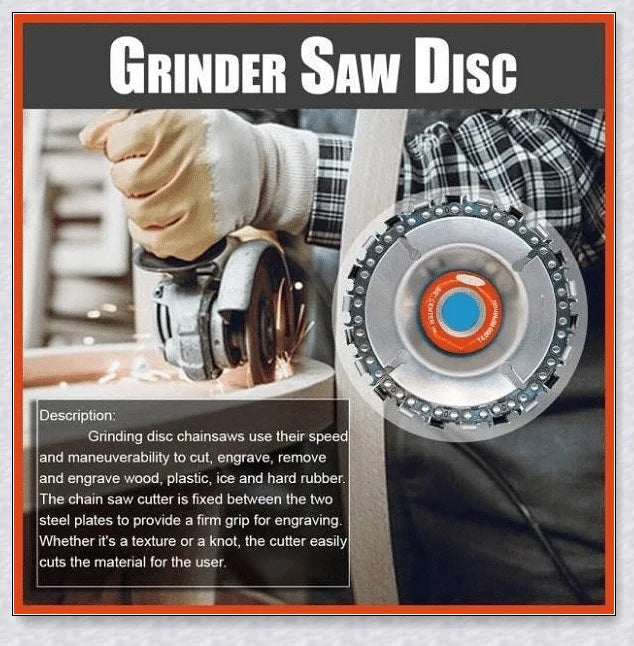 Premium Wood Carving Grinder Disc with Secure Grip and Carbide Construction for Effortless Sculpting
