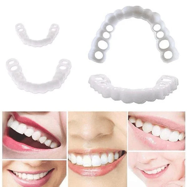 Snap On Dentures - Easily transform your smile with this reusable, natural-looking dental solution