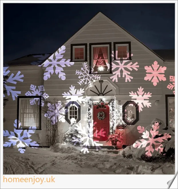 Enchanting Christmas and Halloween home decoration projector lights with 12 interchangeable pattern slides