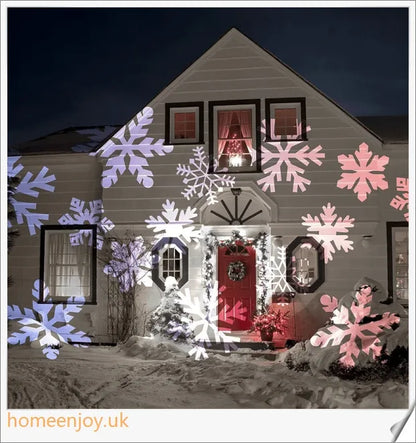 Enchanting Christmas and Halloween home decoration projector lights with 12 interchangeable pattern slides