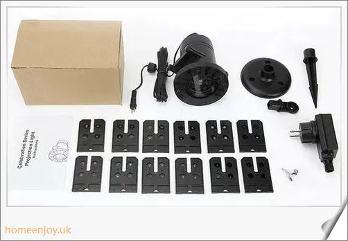 Enchanting Christmas and Halloween home decoration projector lights with 12 interchangeable pattern slides