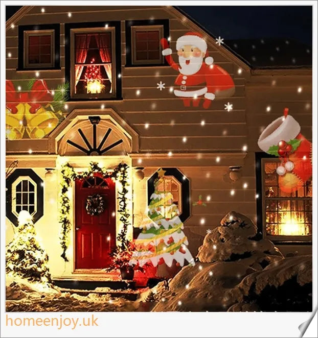 Enchanting Christmas and Halloween home decoration projector lights with 12 interchangeable pattern slides