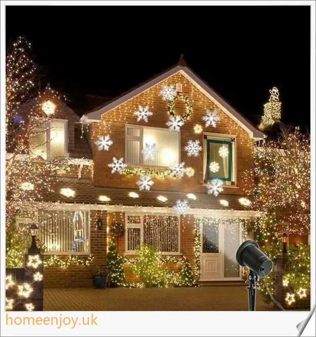Enchanting Christmas and Halloween home decoration projector lights with 12 interchangeable pattern slides