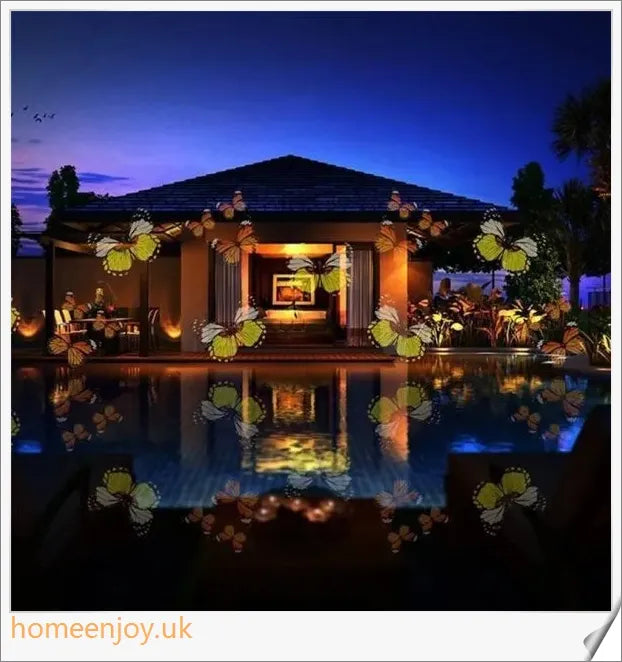 Enchanting Christmas and Halloween home decoration projector lights with 12 interchangeable pattern slides