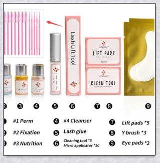 Professional Lash Lift Kit - Achieve salon-quality, lifted lashes at home with this innovative and easy-to-use kit