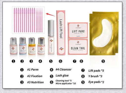 Professional Lash Lift Kit - Achieve salon-quality, lifted lashes at home with this innovative and easy-to-use kit