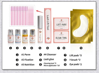 Professional Lash Lift Kit - Achieve salon-quality, lifted lashes at home with this innovative and easy-to-use kit