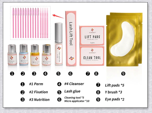 Professional Lash Lift Kit - Achieve salon-quality, lifted lashes at home with this innovative and easy-to-use kit