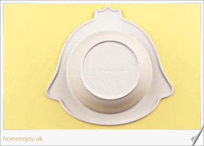 Bamboo Fibre Children's Dinner Plate with Adorable Animal Designs - Safe, Eco-Friendly Mealtime Companion