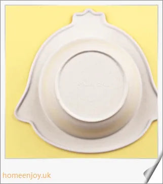 Bamboo Fibre Children's Dinner Plate with Adorable Animal Designs - Safe, Eco-Friendly Mealtime Companion