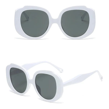 Oversize oval sunglasses for women with gradient candy-coloured lenses and chic oversized frames