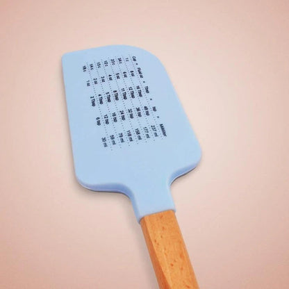 Cute cartoon heat-resistant eco-friendly silicone spatulas set with wooden handles