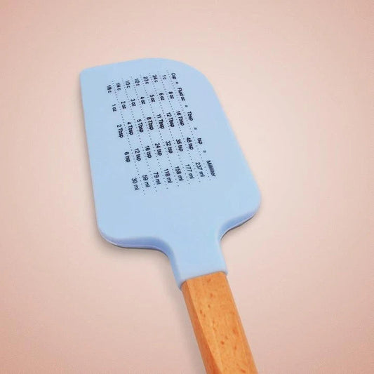 Cute cartoon heat-resistant eco-friendly silicone spatulas set with wooden handles