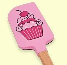 Cute cartoon heat-resistant eco-friendly silicone spatulas set with wooden handles