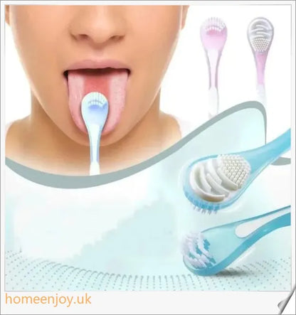 Double Side Tongue Cleaner Brush for Adults - Gentle, Effective Oral Hygiene Tool