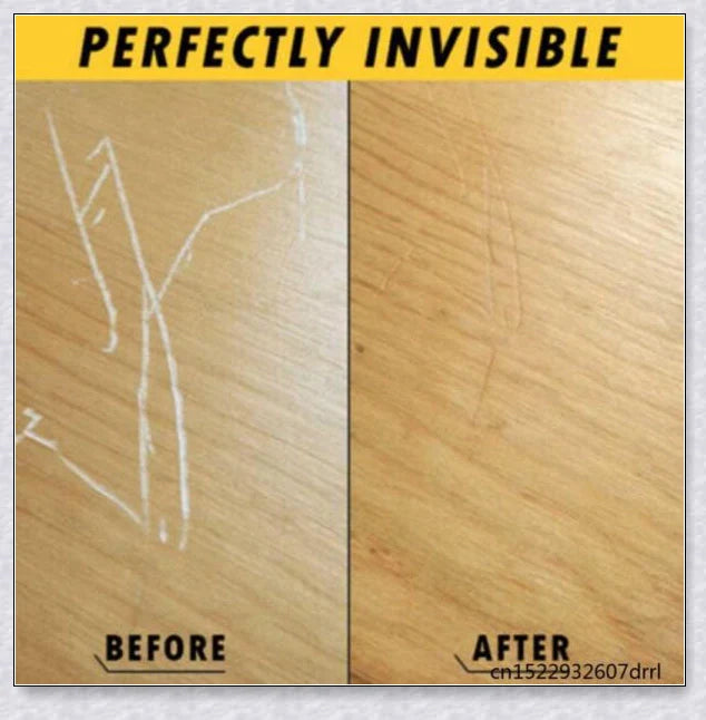Wood Scratch Repair Spray for restoring and renewing furniture, floors, and other wooden surfaces