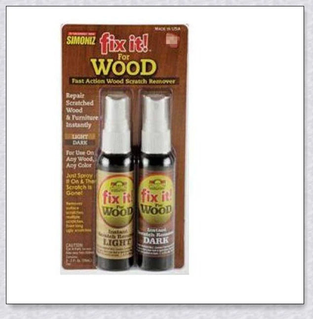 Wood Scratch Repair Spray for restoring and renewing furniture, floors, and other wooden surfaces