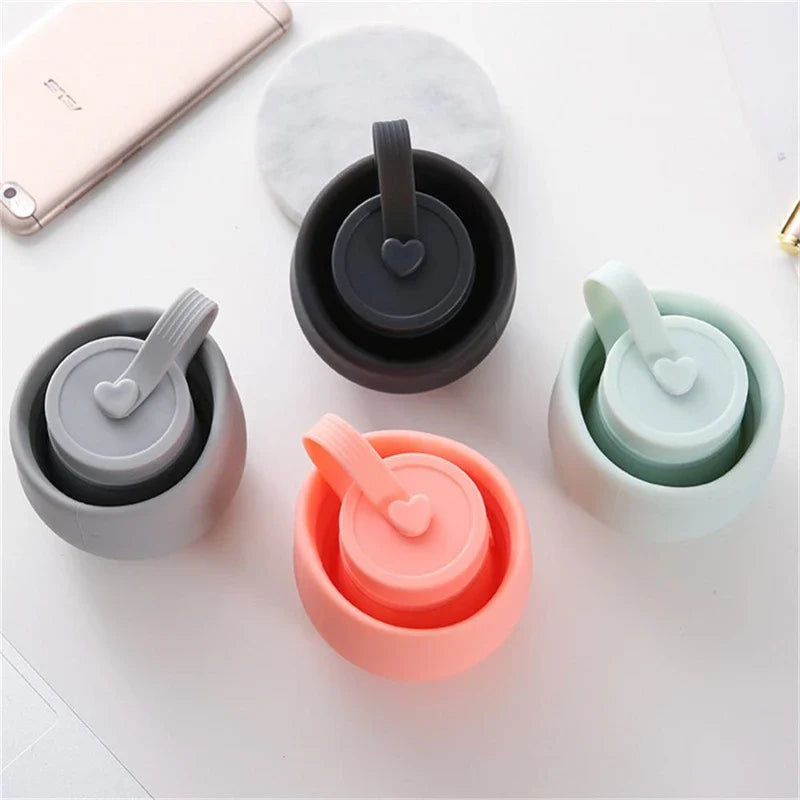 500ml Retractable Silicone Drinking Cups - Foldable Collapsible Water Bottle for Outdoor Travel and Camping