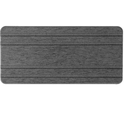 Square bathroom countertop water draining pad drying mat in diatom oil material, sizes 20x10cm and 21x10cm