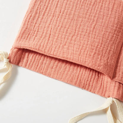 Cotton double layer baby bedside buggy storage bag in selected colour or pattern