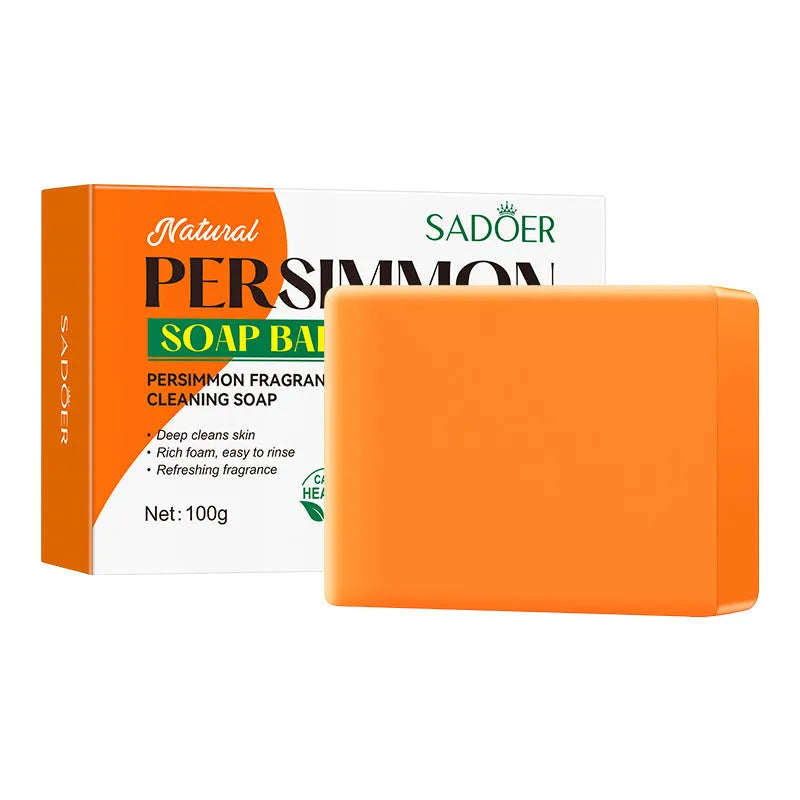 100g persimmon fragrance solid cleaning soap bar for household use