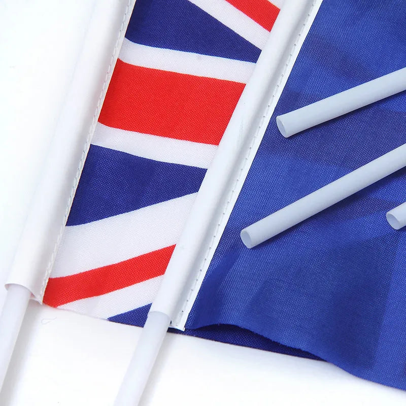 Hand signal flag No 8 with 30cm plastic pole for maritime communication