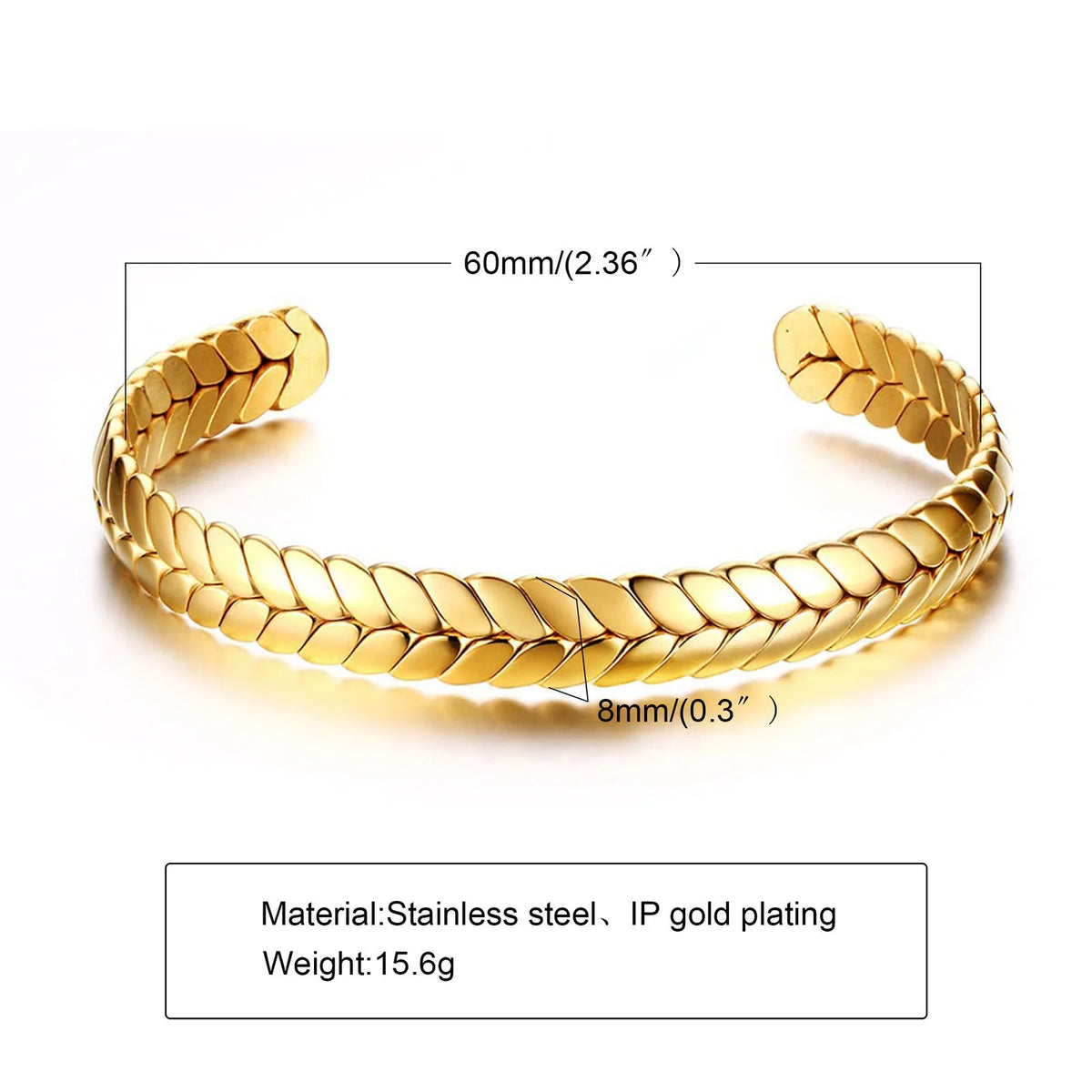 Stainless steel glossy bracelet with drill detail, available in 6mm and 3.9mm widths and multiple colour codes