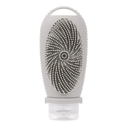 Silicone and PP bath brush storage bottle in various colours, 100ml capacity