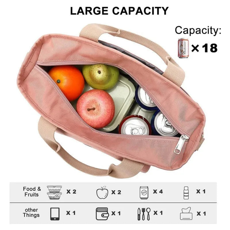 A pink cube-style Oxford cloth belt bag with a removable shoulder strap and a side pocket.