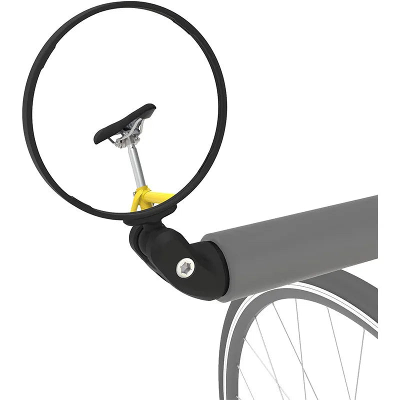 Foldable convex bicycle rearview mirror made from ABS plastic for mountain and road cycling