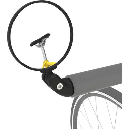 Foldable convex bicycle rearview mirror made from ABS plastic for mountain and road cycling