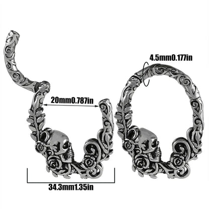 Stainless steel totem pattern earrings in electroplated finishes, showing one of fifteen style variations.