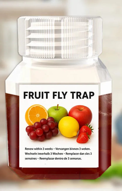 30ml bottle of fruit fly trapper bait liquid with SK003 specification label