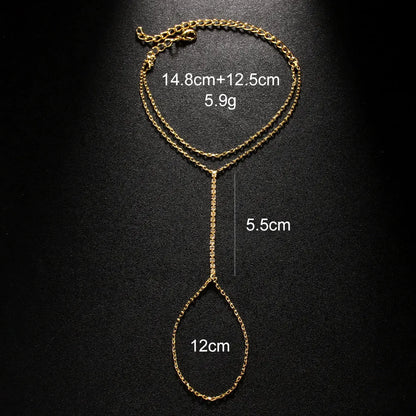 Women's alloy rhinestone bracelet with geometric design in silver electroplated finish