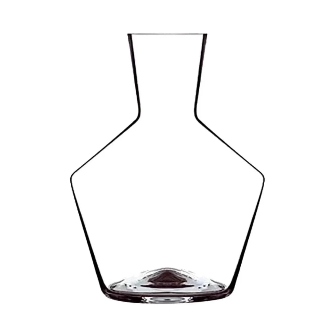 Crystal glass wine decanter with liquor divider for red wine serving