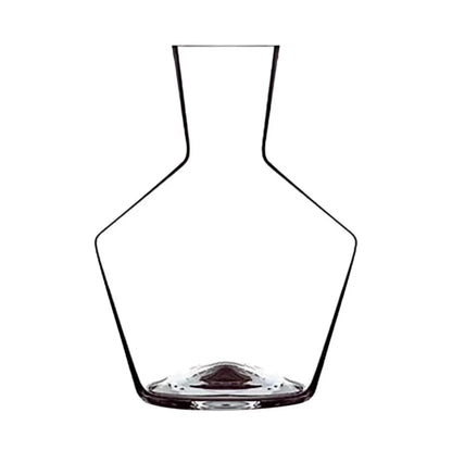 Crystal glass wine decanter with liquor divider for red wine serving