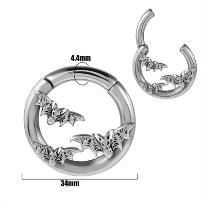 Stainless steel totem pattern earrings in electroplated finishes, showing one of fifteen style variations.