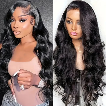 Black big wave wig head cover made from high temperature chemical fiber on lace base
