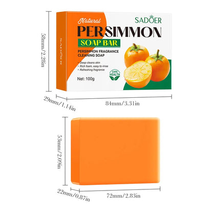 100g persimmon fragrance solid cleaning soap bar for household use