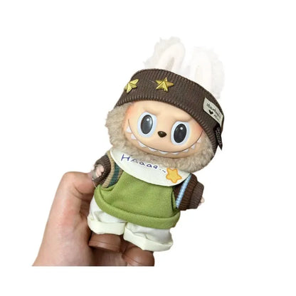 Plastic doll costume for 17cm vinyl figurine with multiple style options and measurement specifications