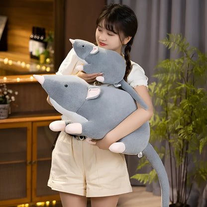 Cartoon mouse plush doll in three sizes: 32cm, 50cm, and 100cm height options