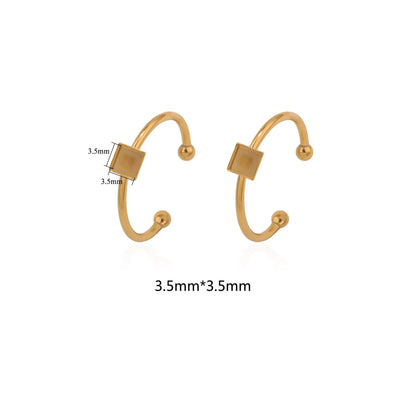 Golden electroplated stainless steel ring setting with totem pattern on ring holder