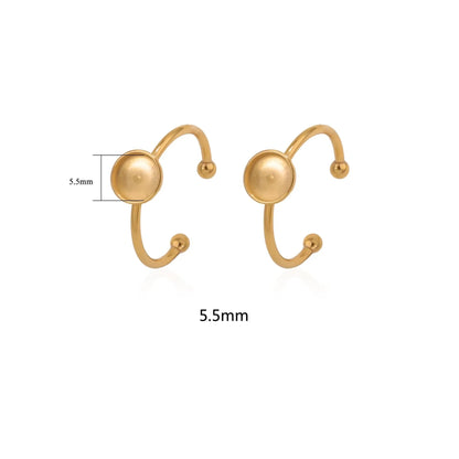 Golden electroplated stainless steel ring setting with totem pattern on ring holder