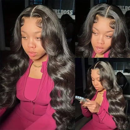 Black big wave wig head cover made from high temperature chemical fiber on lace base