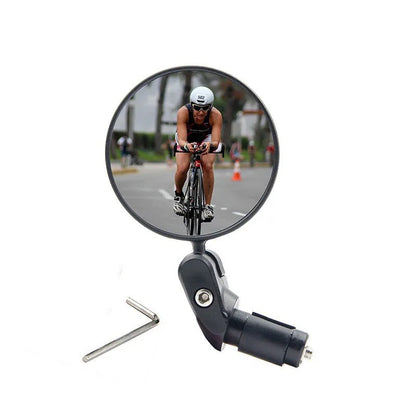 Foldable convex bicycle rearview mirror made from ABS plastic for mountain and road cycling