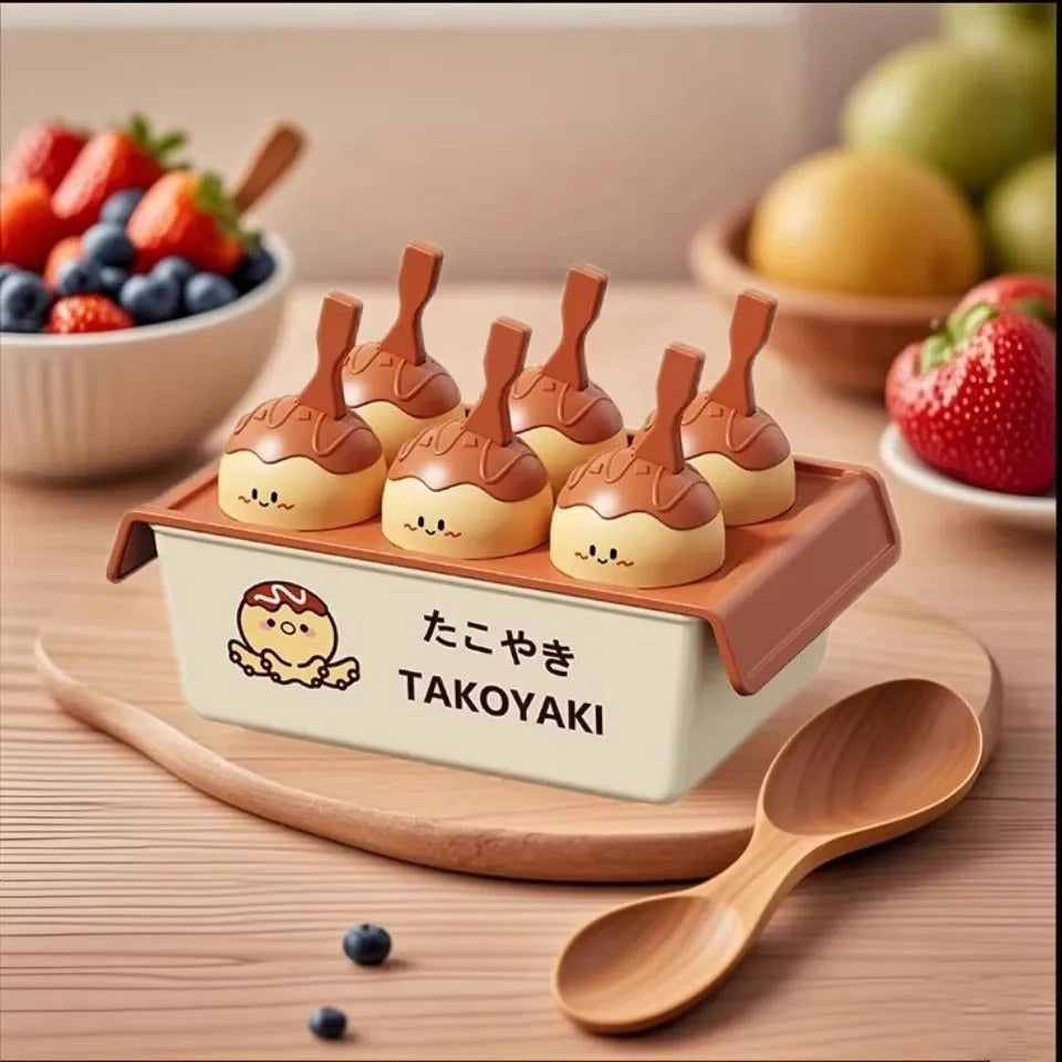 Octopus-shaped ice cream mould with single cavity, modern plastic design for homemade frozen desserts