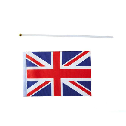 Hand signal flag No 8 with 30cm plastic pole for maritime communication