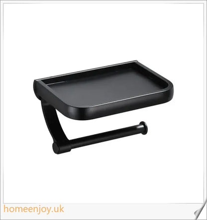 Aluminium thickened bathroom toilet paper holder with stylish Nordic black punch design